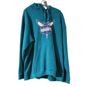 Charlotte Hornets Fanatics Teal Hoodie Sweatshirt 2XL Mens Pullover Cotton Blend